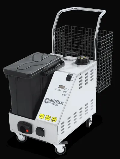 LIMPIADORA A VAPOR CON ASPIRACION NILFISK SV8000 8 BAR 300W EN ACERO INOXIDABLE