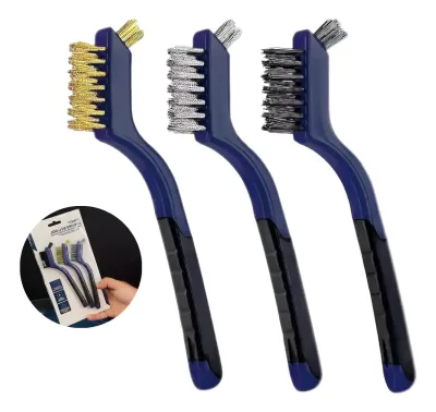 SET DE CEPILLOS DOBLE CARA PARA MOTOR Y DETAILING VONIXX 3 PCS