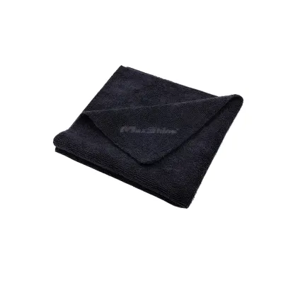 SET TOALLAS MICROFIBRA SIN BORDE MULTIPROPOSITO MAXSHINE NEGRA 5 PCS 40X40CM 330GSM