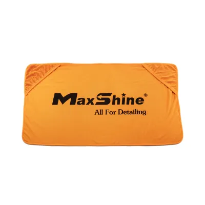 TOALLA DE SECADO MAXSHINE GRAN TOALLA NARANJA CON BOLSILLOS 60X100CM 800GSM