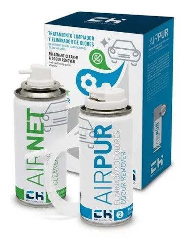 KIT DE DESINFECCION PARA AUTO CHQUIMICA AIRNET & AIRPUR