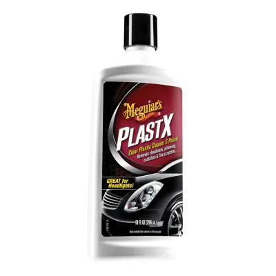 LIMPIADOR Y ABRILLANTADOR DE PLASTICOS TRANSPARENTES MEGUIAR'S PLAST X