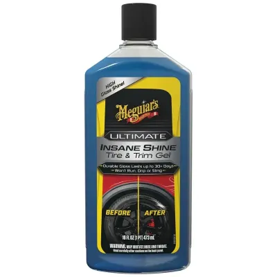 GEL ABRILLANTADOR DE NEUMATICOS Y PLASTICOS MEGUIAR'S ULTIMATE INSANE SHINE