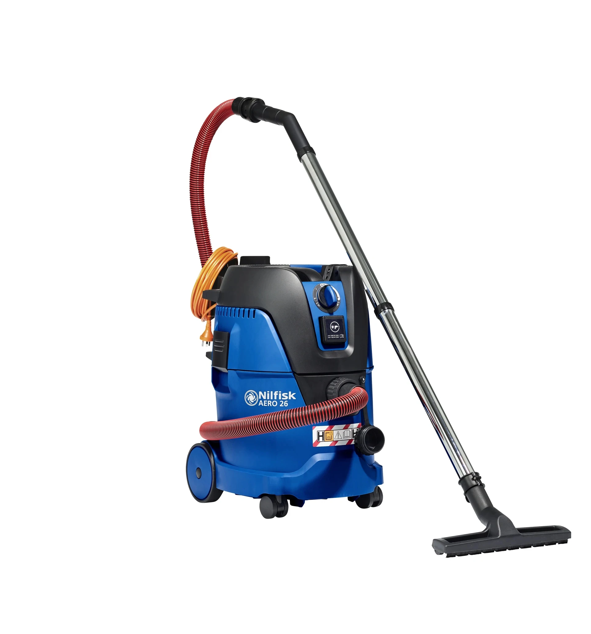 ASPIRADORA DE SEGURIDAD CLASE H NILFISK AERO 26-W2H PC 1200W 25L CON SENSOR INALAMBRICO
