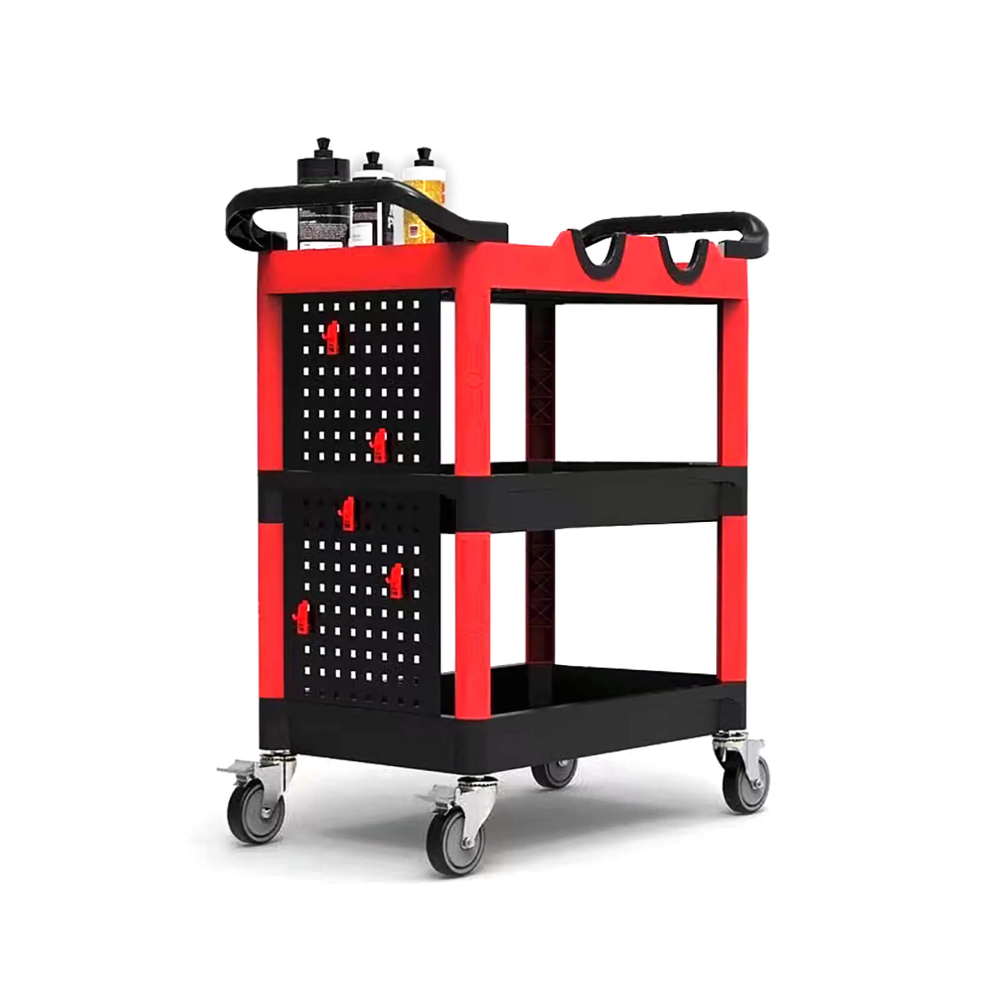 CARRITO PREMIUM ALTA RESISTENCIA CON RODAMIENTOS BLOQUEABLES Y BANDEJAS MAXSHINE