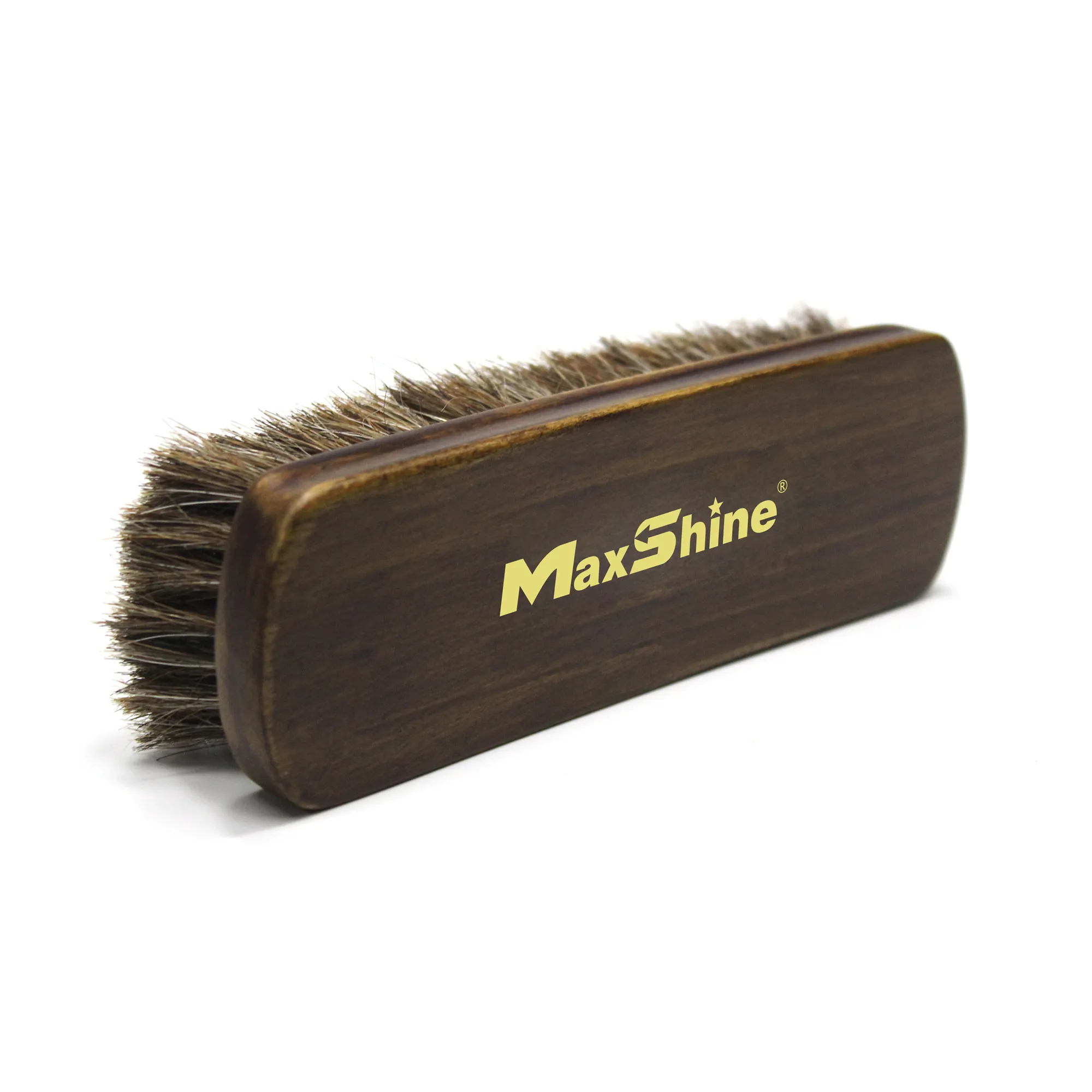 ESCOBILLA DE LIMPIEZA INTERIOR CRIN DE CABALLO MANGO MADERA MAXSHINE