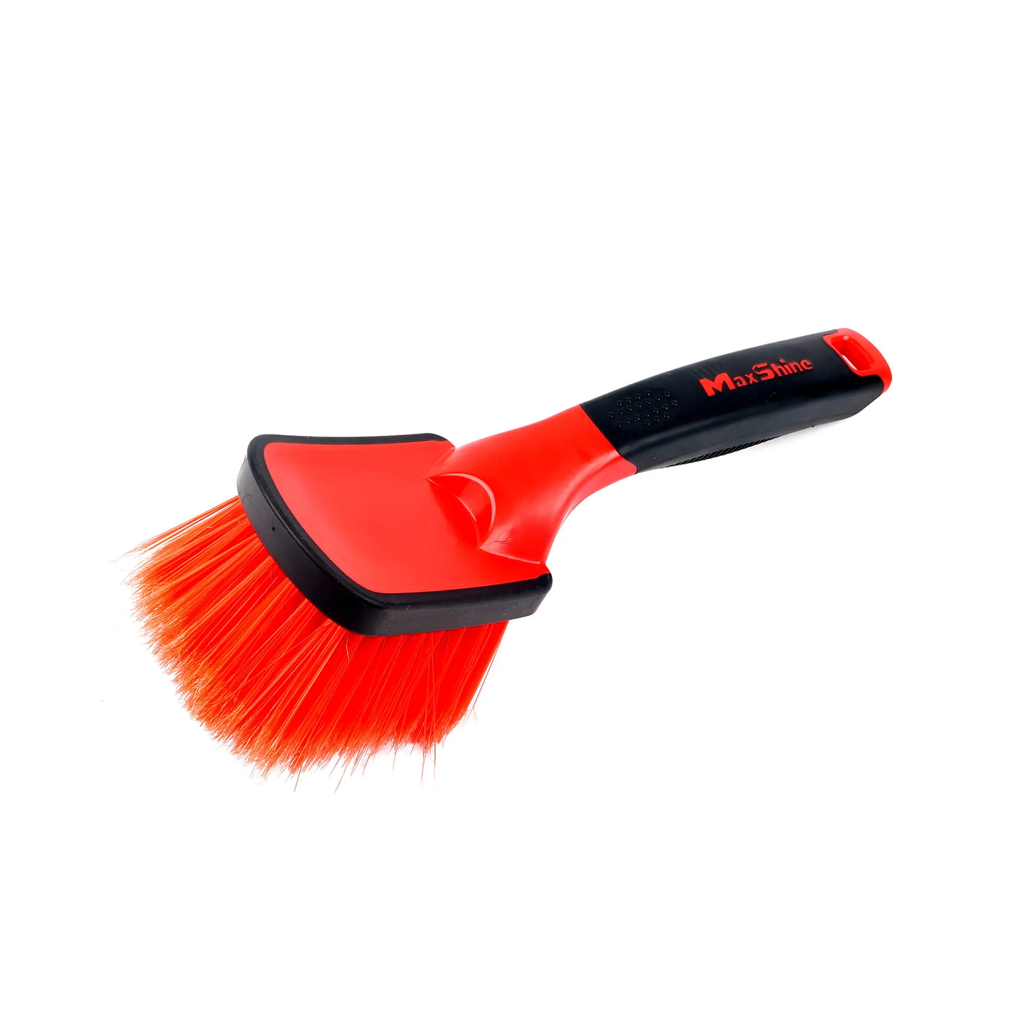 CEPILLO PARA NEUMÁTICO Y EXTERIORES SUAVE DE CERDAS ROJAS MAXSHINE