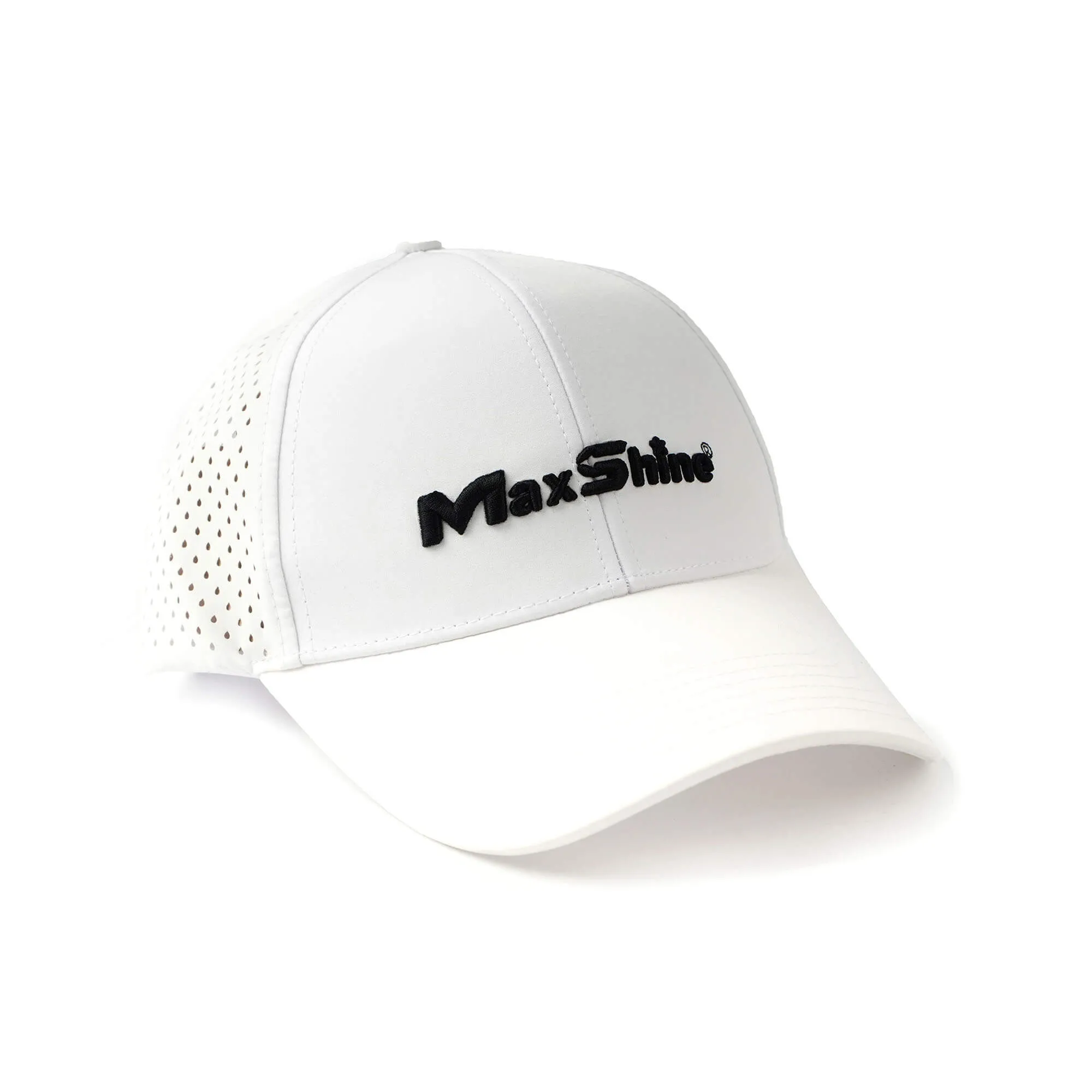 GORRA BLANCA CON LOGO NEGRO MAXSHINE