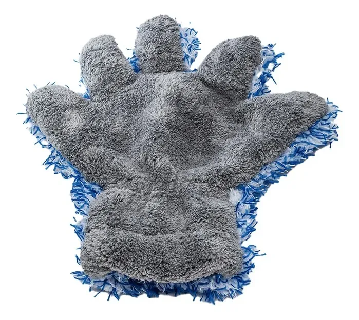 GUANTE DE LAVADO DE MICROFIBRA 5 DEDOS MIYAVISHINE BIG HAND 30 X 27 CM