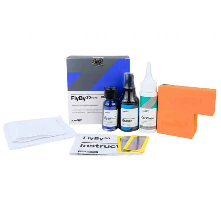 KIT RECUBRIMIENTO HIDRORREPELENTE DE VIDRIOS CARPRO CQUARTZ FLYBY 30 20 ML