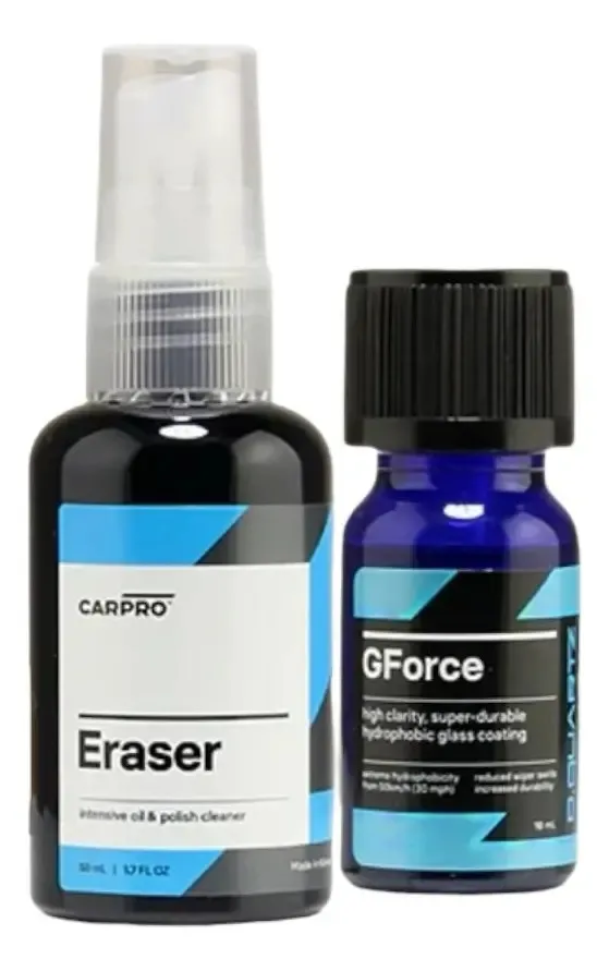 KIT RECUBRIMIENTO HIDRORREPELENTE PARA VIDRIOS CARPRO DQUARTZ G-FORCE