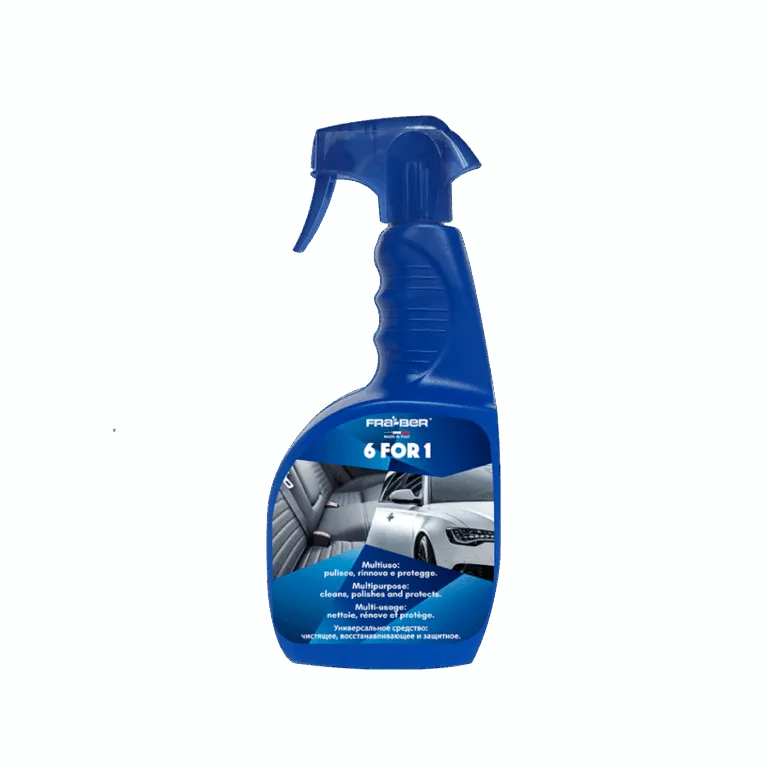 LIMPIADOR ABRILLANTADOR 6 FUNCIONES PARA AUTOS FRABER 6FOR1 750ML