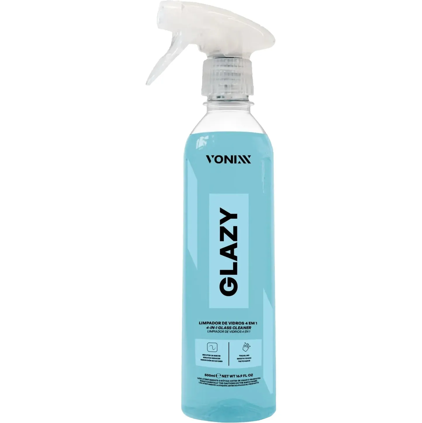 LIMPIADOR DE VIDRIOS 4 EN 1 REDUCTOR DE DAÑOS VONIXX GLAZY 500ML
