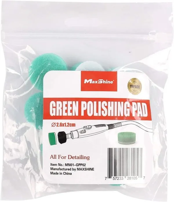 MINI PAD NANO DE ESPUMA MAXSHINE VERDE CORTE