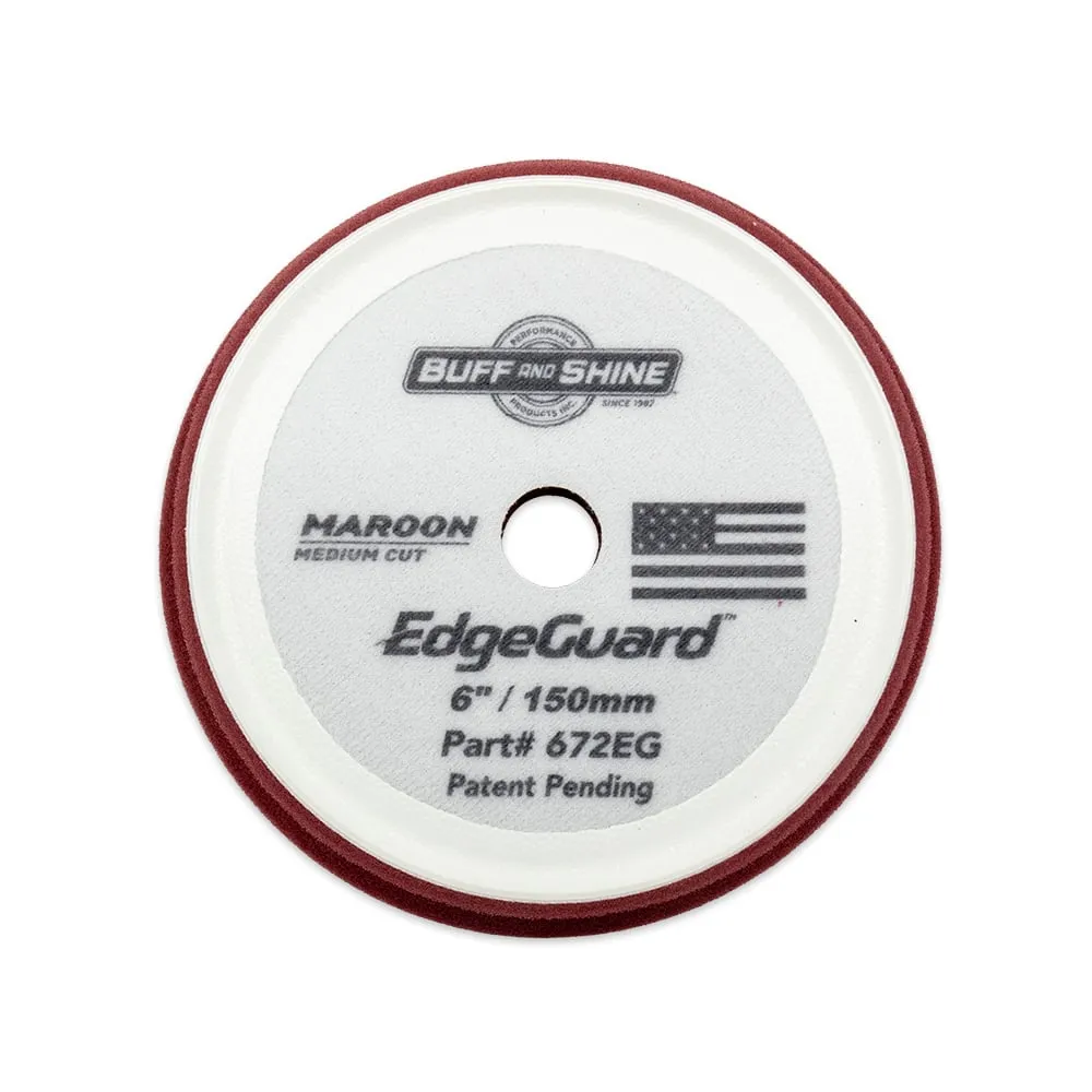 PAD DE ESPUMA BUFF AND SHINE EDGE GUARD MAROON CORTE