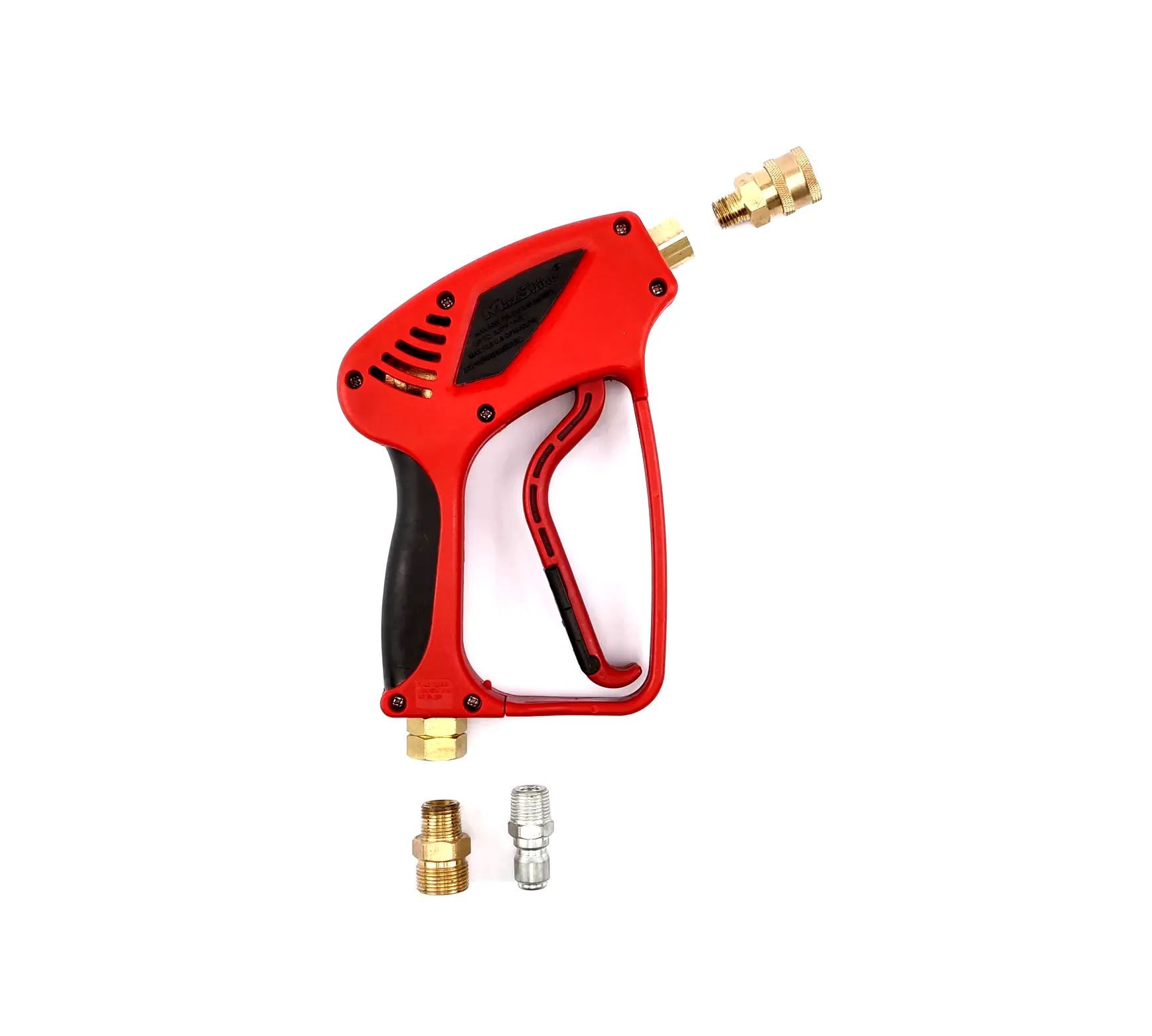 PISTOLA ROJA PROFESIONAL DE PRESIÓN ALTA MAXSHINE 5000 PSI MAX