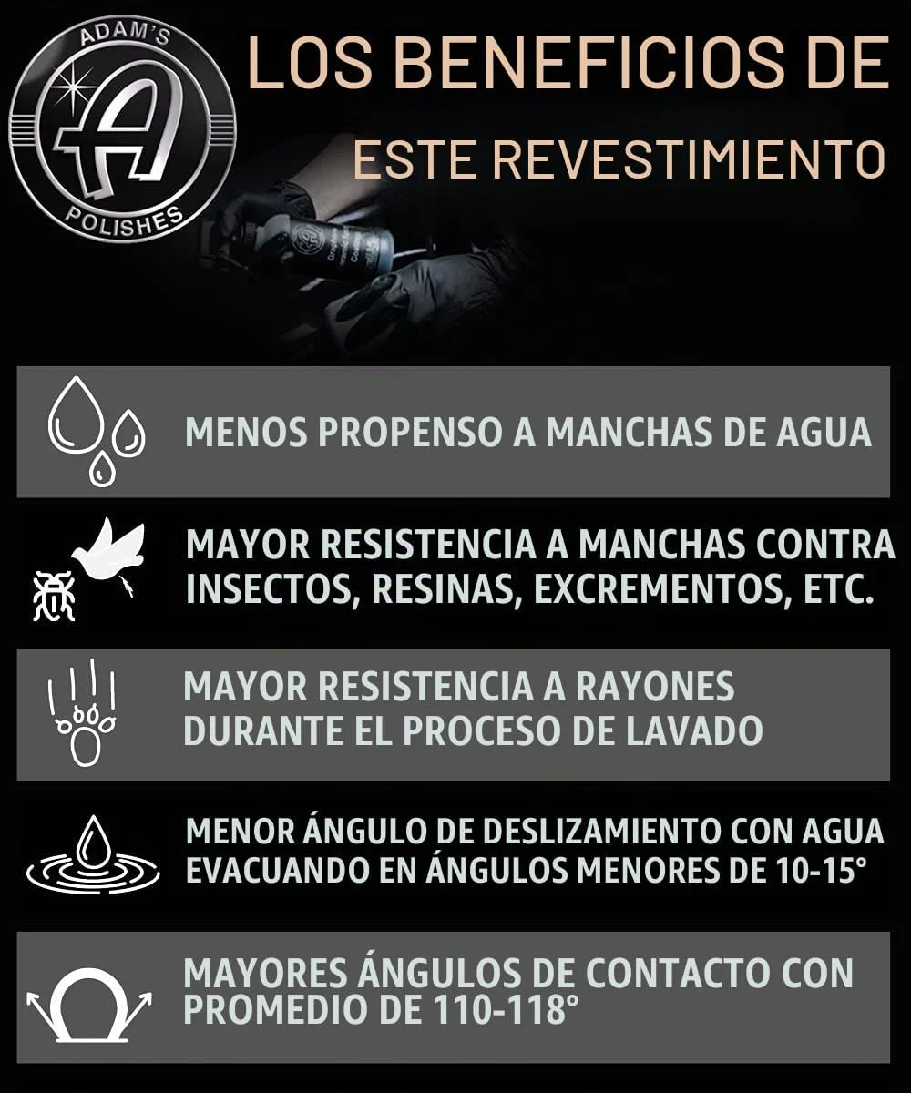 RECUBRIMIENTO CERAMICO ADAM'S GRAPHENE CERAMIC SPRAY COATING