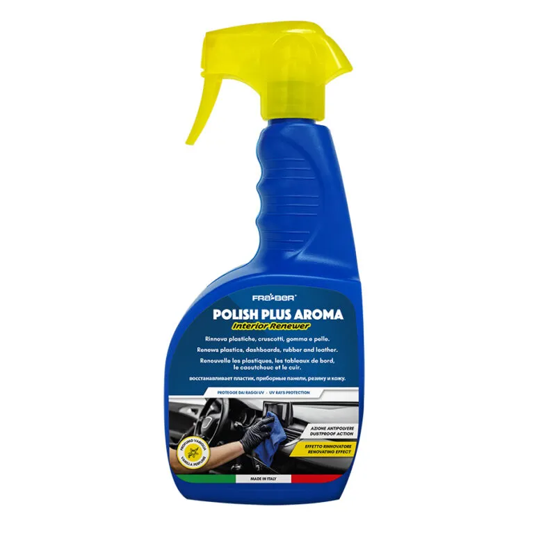 RENOVADOR DE PIEZAS DE PLÁSTICOS PARA AUTOS FRABER POLISH PLUS AROMA 750ML