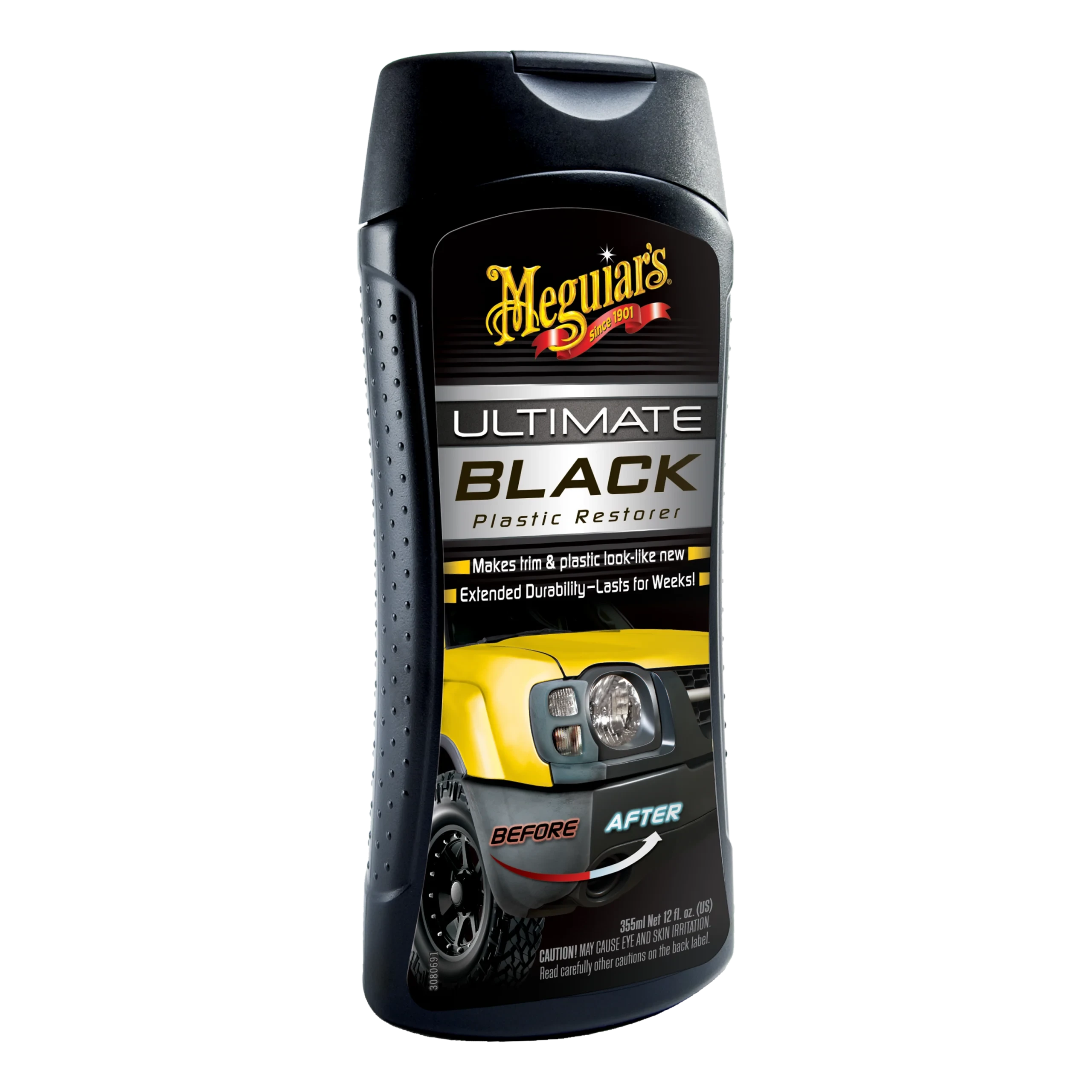 RESTAURADOR DE PLASTICOS MEGUIAR'S ULTIMATE BLACK 355ML
