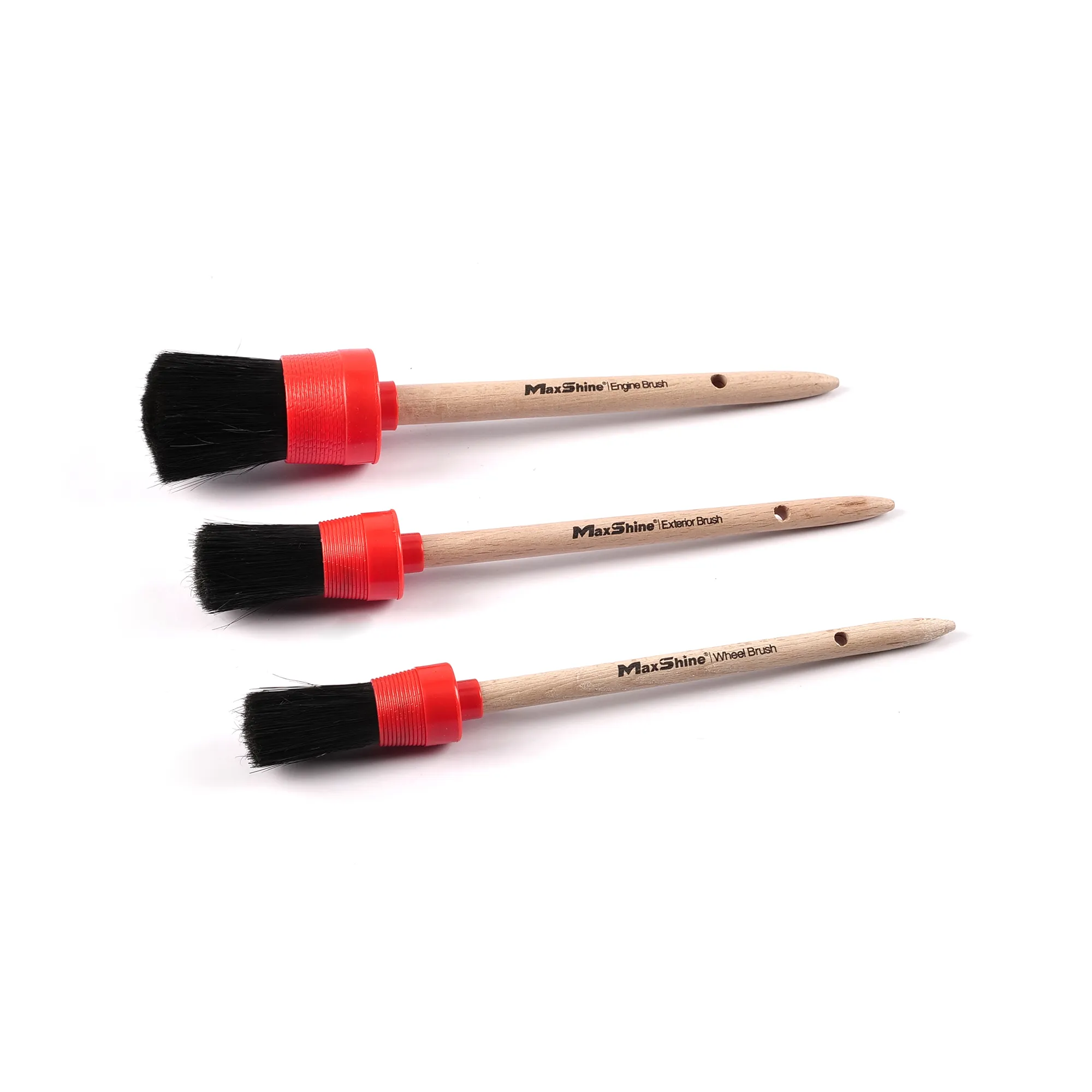 SET DE BROCHAS DE POLIURETANO CERDAS NEGRAS MAXHINE - 3PCS/PACK