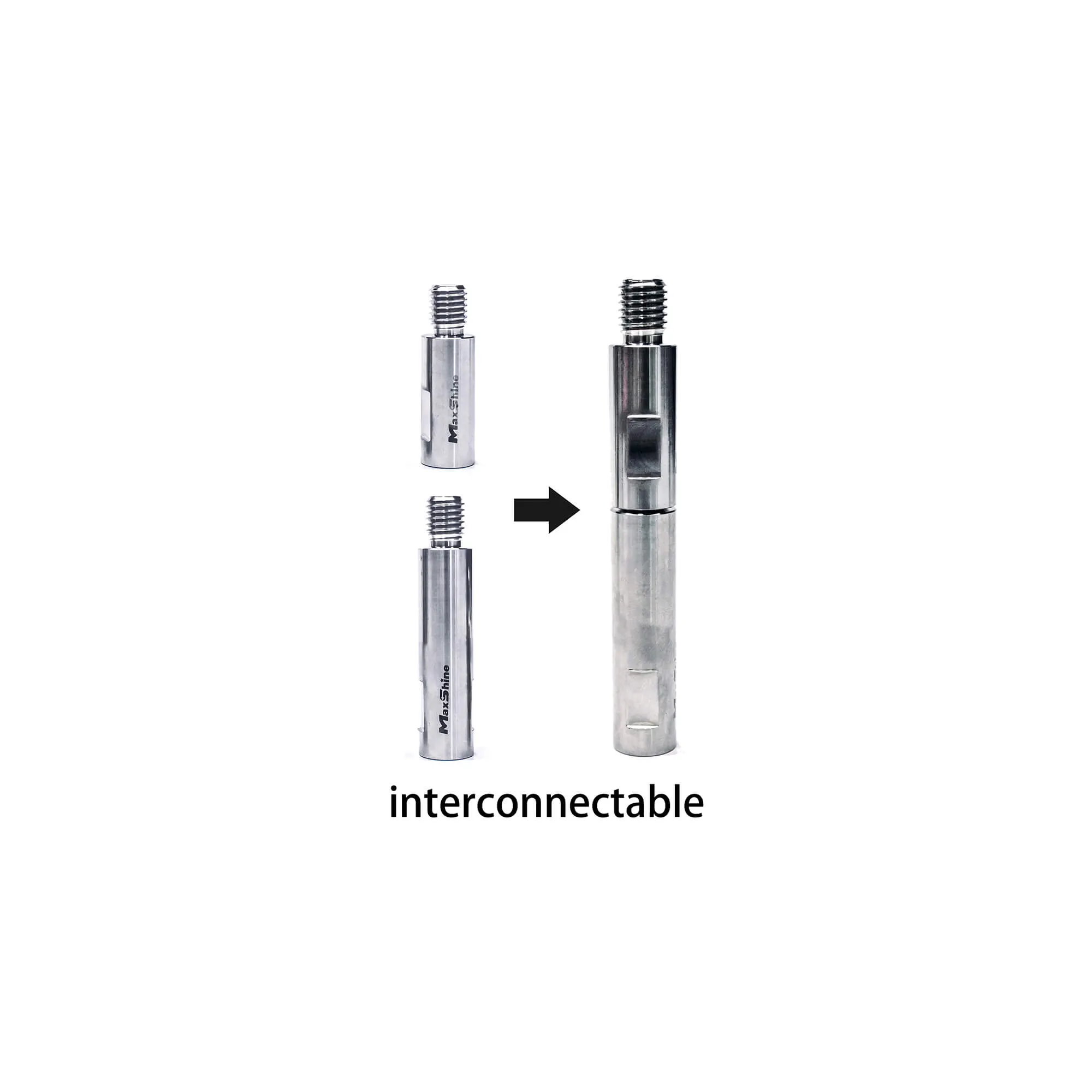 SET EXTENSIBLE PARA PULIDO ACERO INOXIDABLE ROSCA M14 MAXSHINE - 3 PCS/PACK
