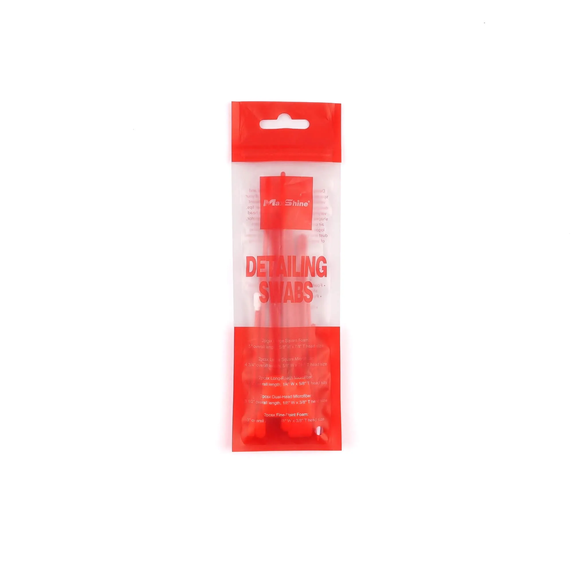 SET DE HISOPOS DE LIMPIEZA PARA DETAILING MAXSHINE 5 DISEÑOS 10 PCS