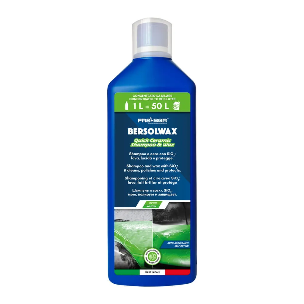 SHAMPOO CON CERA PARA AUTOS FRABER BERSOLWAX 1L