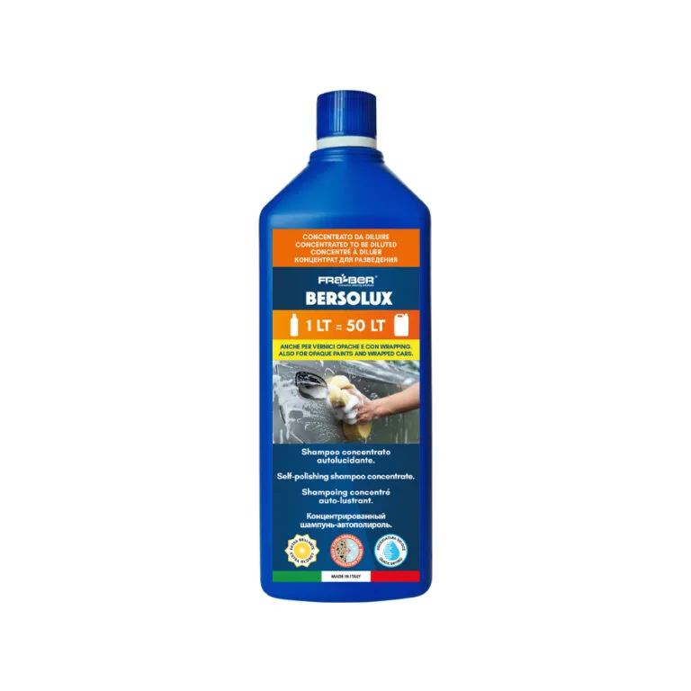 SHAMPOO CON EFECTO AUTO ABRILLANTADOR PARA AUTOS FRABER BERSOLUX 1L