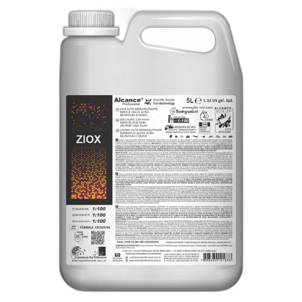 SHAMPOO MULTIFUNCIONAL CONCENTRADO ALCANCE ZIOX