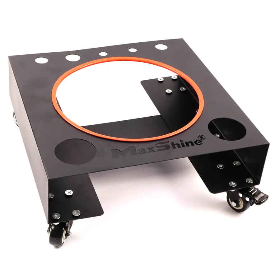 SOPORTE DE ACERO INOXIDABLE PARA BALDE DE LAVADO CON RUEDAS MAXSHINE