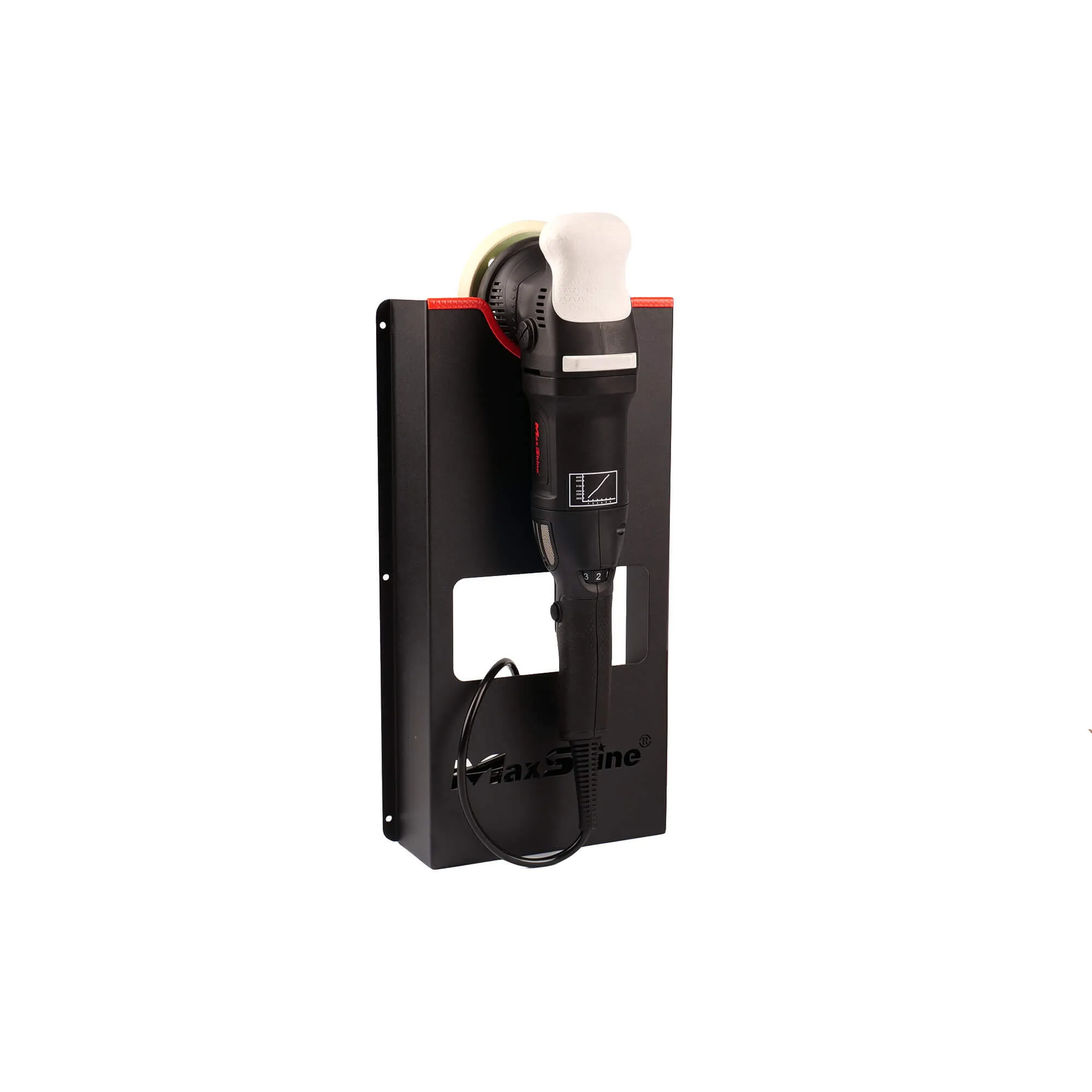 SOPORTE DE PARED PARA UNA PULIDORA MAXSHINE DE ACERO INOXIDABLE