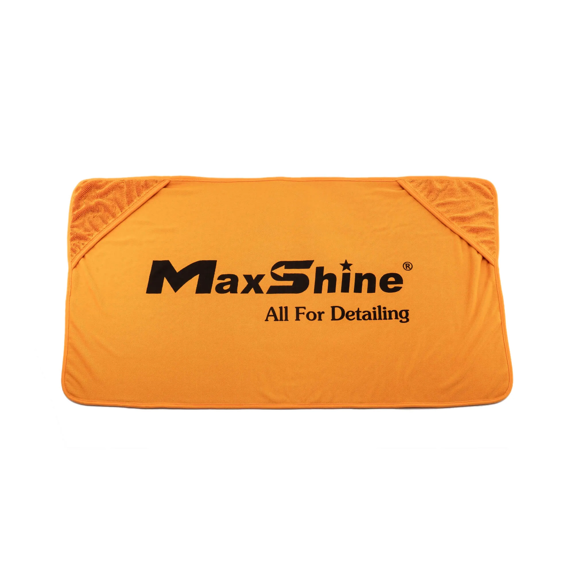 TOALLA DE SECADO NARANJA CON BUCLES RETORCIDOS Y BOLSILLOS MAXSHINE 800GSM