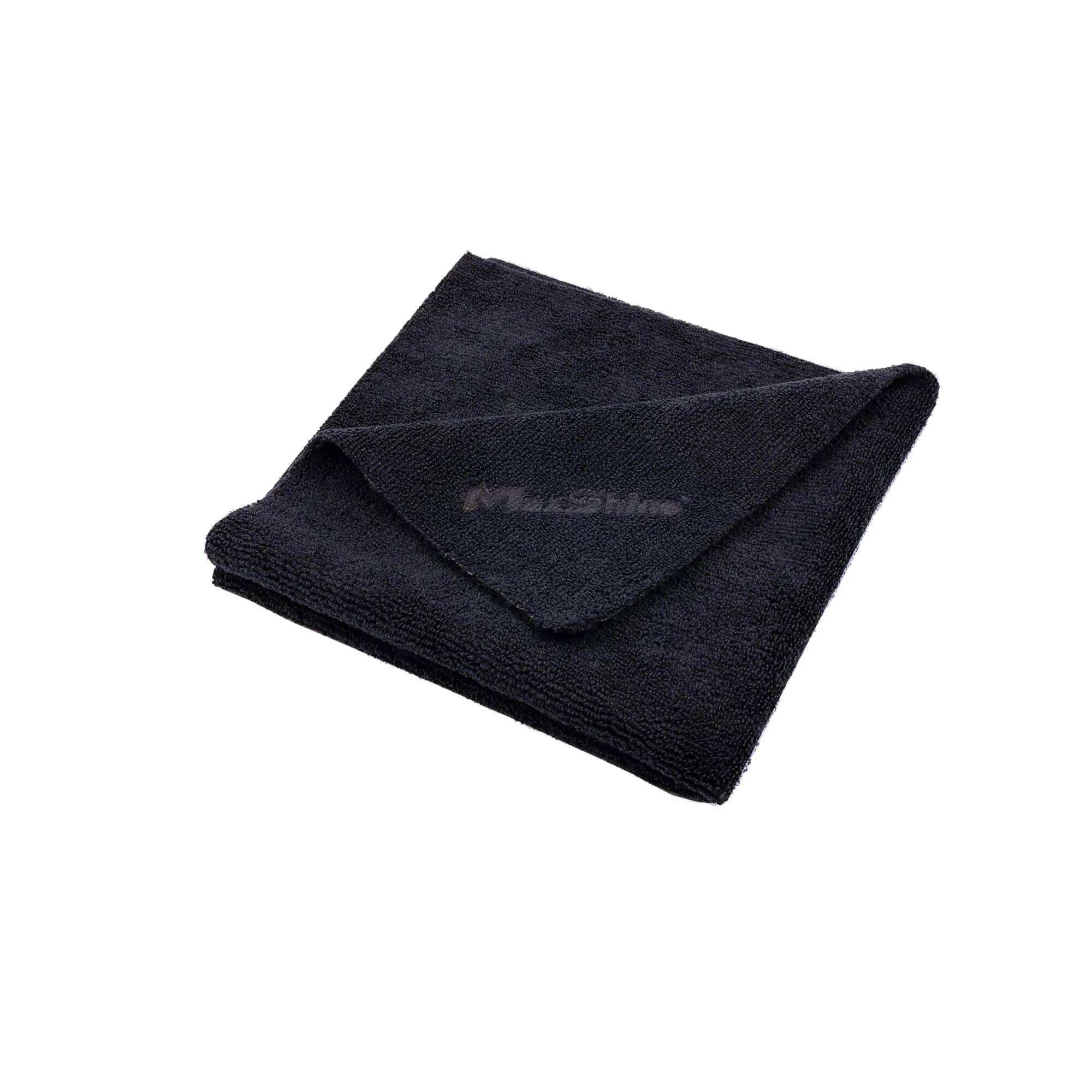 TOALLA MICROFIBRA MULTIPROPOSITO NEGRA MAXSHINE 330GSM